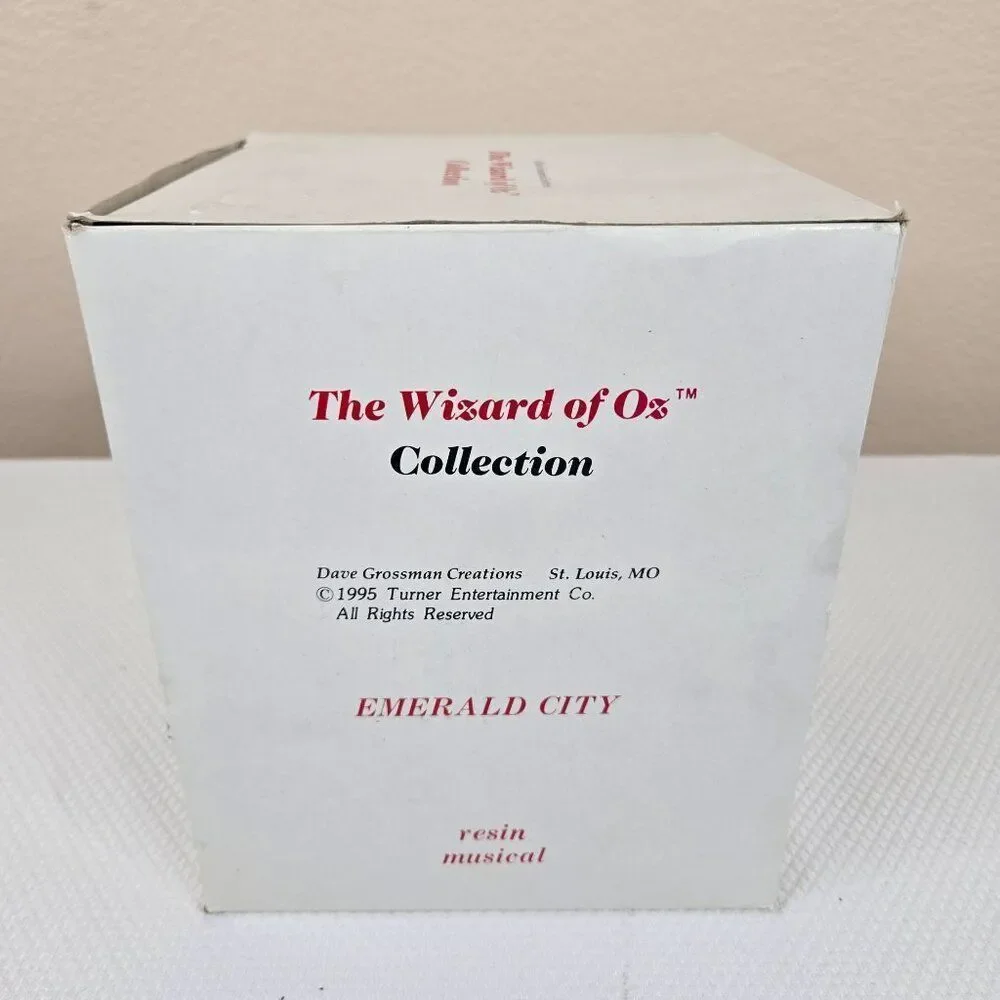 Vintage Wizard Of Oz Emerald City Resin Musical Figurine Dave Grossman 1995